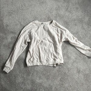Z Supply Cream Long Sleeve Relaxed Sweatshirt